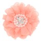 Flor de Lujo con Encaje, Perlas y Strass - 9cms
