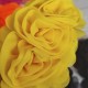 Flor Triple de Chifon (14x8cms)