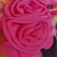 Flor Triple de Chifon (14x8cms)