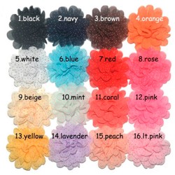 Flor de Lunares (7cms) - Por Unidad - Colores variados