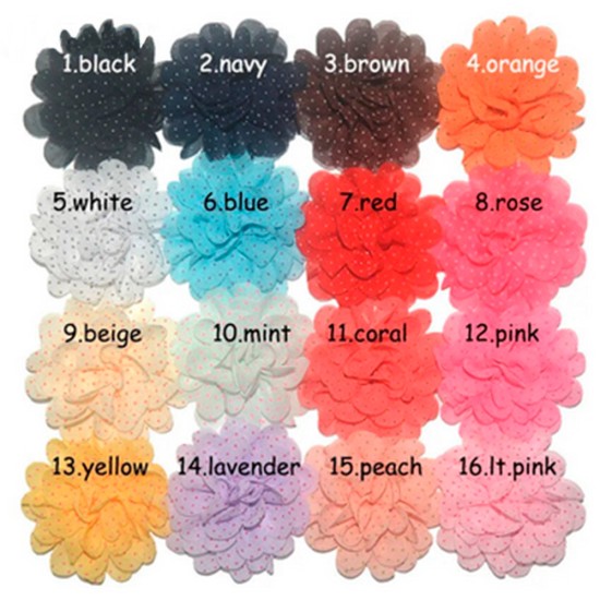 Flor de Lunares (7cms) - Por Unidad - Colores variados