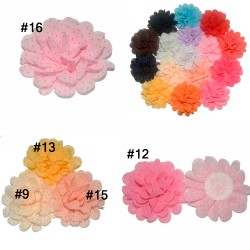 Flor de Lunares (7cms) - Por Unidad - Colores variados