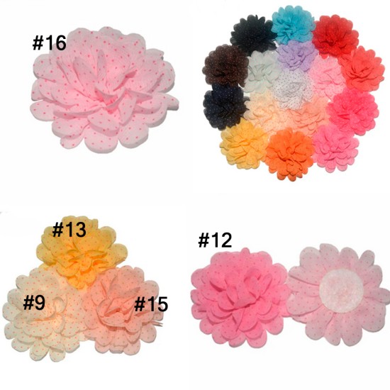 Flor de Lunares (7cms) - Por Unidad - Colores variados