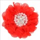 Flor de Lujo con Encaje, Perlas y Strass - 9cms
