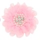 Flor de Lujo con Encaje, Perlas y Strass - 9cms