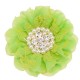 Flor de Lujo con Encaje, Perlas y Strass - 9cms