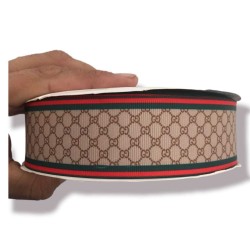 Cinta Gros AAA Por Metro (38mm) - Gucci Marron✔️