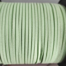 Cordon Plano de Gamuza - Paquete de 5mts - Menta