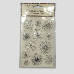 Timbres de Silicon - Figuras Flores