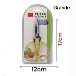 Tijera Mango Dorado Grande 17cms