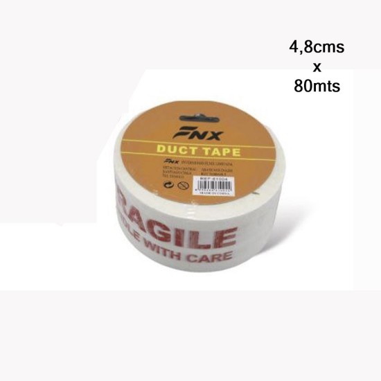 Wincha "FRAGIL" 4,8cm x 80m - Cinta de Embalaje