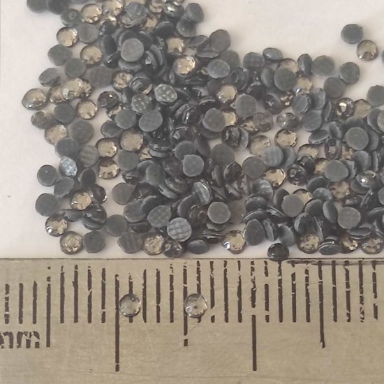*DESCUENTO* Hot Fix SS6 Color Gris Humo (2mm)