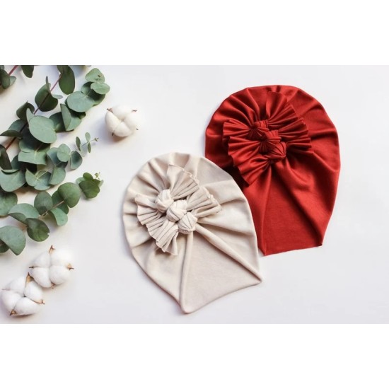 Patrón de turbante con tela doble y simple (Todas las Tallas)