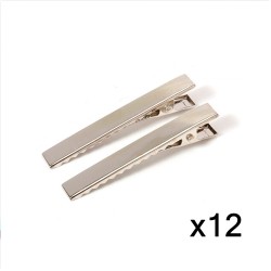 Pinche Pinza Caimán 8cms - Plateado (12uds)