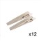 Pinche Pinza Caimán 8cms - Plateado (12uds)