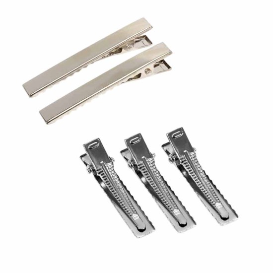 Pinche Pinza Caimán 5.5cm - Plateado (100uds)