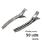 Pinche Pinza Doble Punta 5cm - Plateado (50uds)