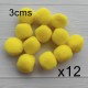 Pompones de Poliester de 3cms - 12uds✔️