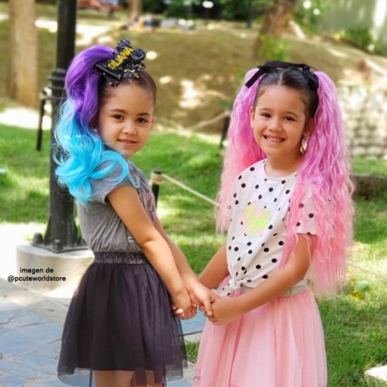Cola de Caballo - Ponytails Colores Fantasia Degradé - Ondulados QM03