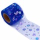 Rollo de tela de tul con flores de colores