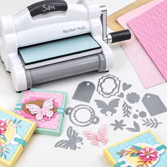 Maquina Troqueladora Sizzix Big Shot PLUS / NUEVO COLOR + kit De Inicio - Entrega INMEDIATA