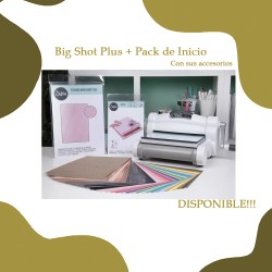 Maquina Troqueladora Sizzix Big Shot PLUS / NUEVO COLOR + kit De Inicio - Entrega INMEDIATA