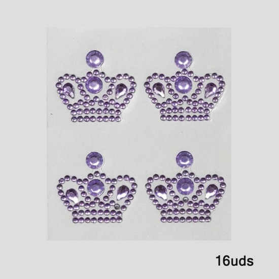 Tira Adhesiva - Corona Lila (16uds) Tira Adhesiva - Corona Lila (16uds)