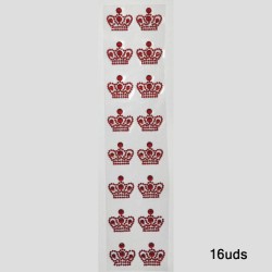 Tira Adhesiva - Corona Roja (16uds)