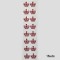 Tira Adhesiva - Corona Roja (16uds)