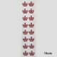 Tira Adhesiva - Corona Roja (16uds)
