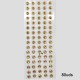 Tira Adhesiva - Aplicacion Circular de 10mm Beige Tornasol - (80uds)