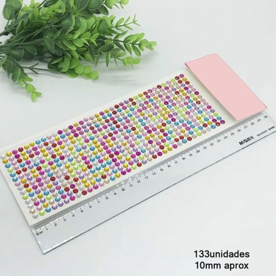 Tira Adhesiva - Aplicacion Circular de 10mm - Multicolores (133uds)