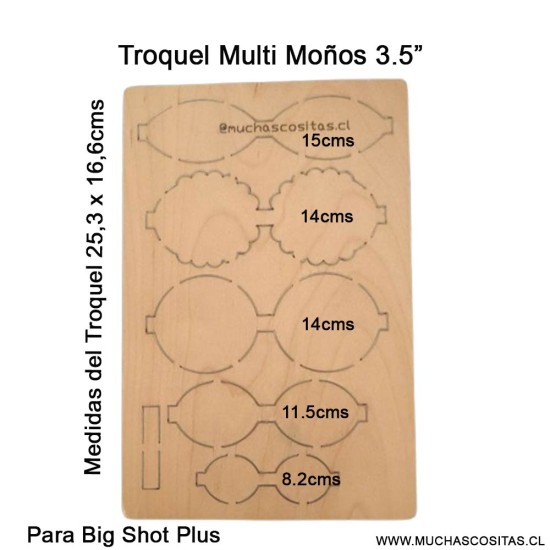 Troquel de Madera - Multi Moños 2