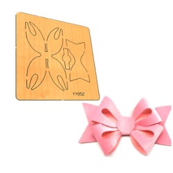 Troquel de Madera - Moño Floricia (6,7cm)