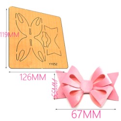 Troquel de Madera - Moño Floricia (6,7cm)
