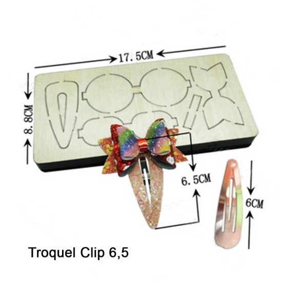 Troquel de Madera - Clip 6,5cms