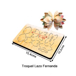 Troquel de Madera - Lazo Fernanda (6,4cm)