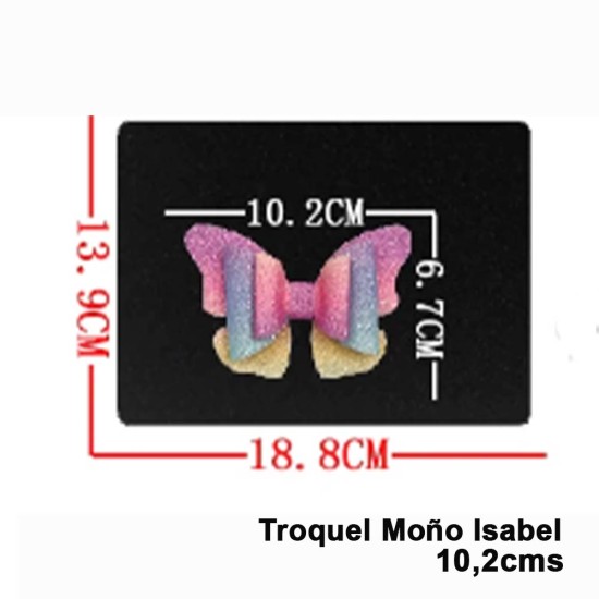 Troquel de Madera - Lazo Isabel (10,2cm) Troquel de Madera - Lazo Isabel (10,2cm)