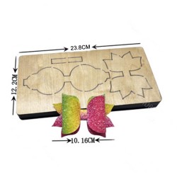 Troquel de Madera - Moño Clara (10.16cm)