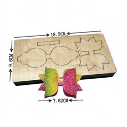 Troquel de Madera - Moño Clara (7.62cm)