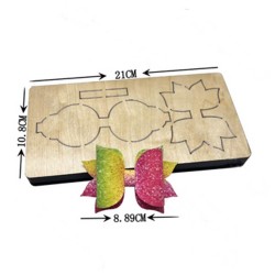 Troquel de Madera - Moño Clara (8.89cm)